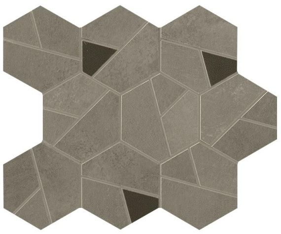 Мозаика Atlas Concorde Italy A0QP Boost Pro Taupe Mosaico Hex Coffee 25x28,5