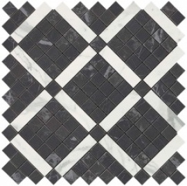 Мозаика Atlas Concorde Italy 9MVH Marvel Noir Mix Diagonal Mosaic 30.5x30.5
