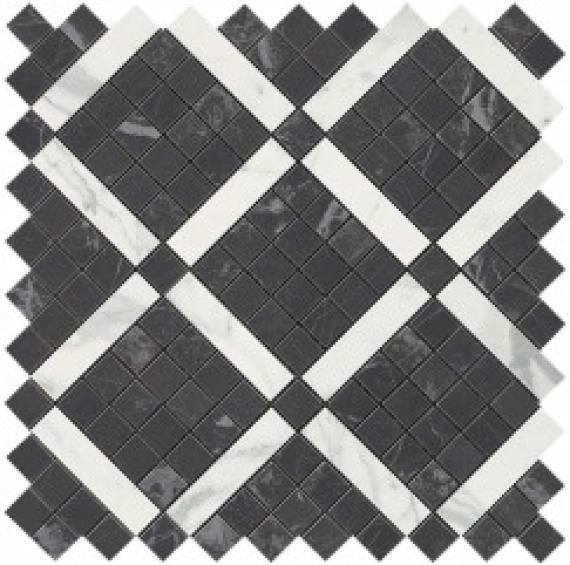Мозаика Atlas Concorde Italy 9MVH Marvel Noir Mix Diagonal Mosaic 30.5x30.5