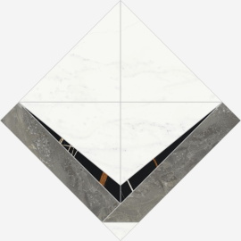 Керамогранит Italon 620120000074 Charme Deluxe Бьянко Микеланжело Интарсио Люкс 56.4x56.4