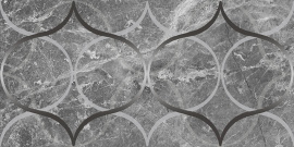 Плитка Декор Laparet Crystal Resonanse серый 30х60