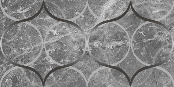 Плитка Декор Laparet Crystal Resonanse серый 30х60