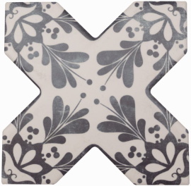 Керамогранит Becolors Cross Dec. Stencil Navy 13.25х13.25