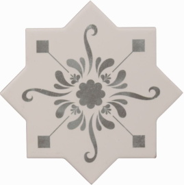 Керамогранит Becolors Star Dec. Stencil Grey 13.25х13.25
