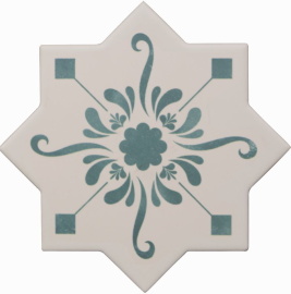 Керамогранит Becolors Star Dec. Stencil Lagoon 13.25х13.25