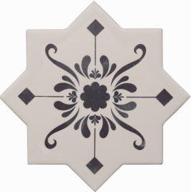Керамогранит Becolors Star Dec. Stencil Navy 13.25х13.25