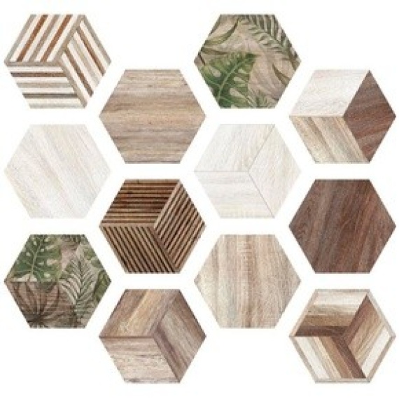 Керамогранит Africa Hexa Mix 23,2x26,7