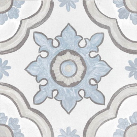 Керамогранит ADOBE Basma Decor White Mate 20x20