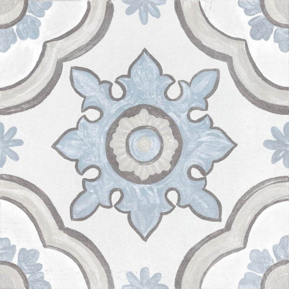 Керамогранит ADOBE Basma Decor White Mate 20x20