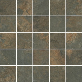 Плитка MM12132 Рамбла коричневый мозаичный 25x25