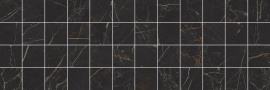 Мозаика Laparet MM60074 Royal Декор мозаичный чёрный 20х60