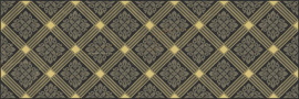 Плитка Laparet Royal Декор чёрный 20х60