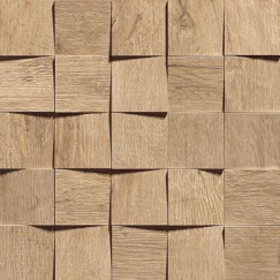 Керамогранит Atlas Concorde Italy AMV0 Axi Golden Oak Mosaico 3D 35x35