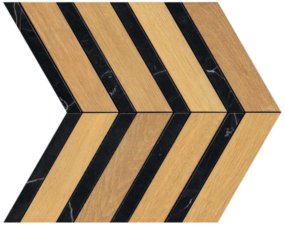 Мозаика Atlas Concorde Italy AO3K Heartwood Malt Marble Chevron 29,4x28,7