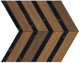 Мозаика Atlas Concorde Italy AO3L Heartwood Brandy Marble Chevron 29,4x28,7