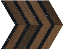 Мозаика Atlas Concorde Italy AOYI Heartwood Moka Marble Chevron 29,4x28,7