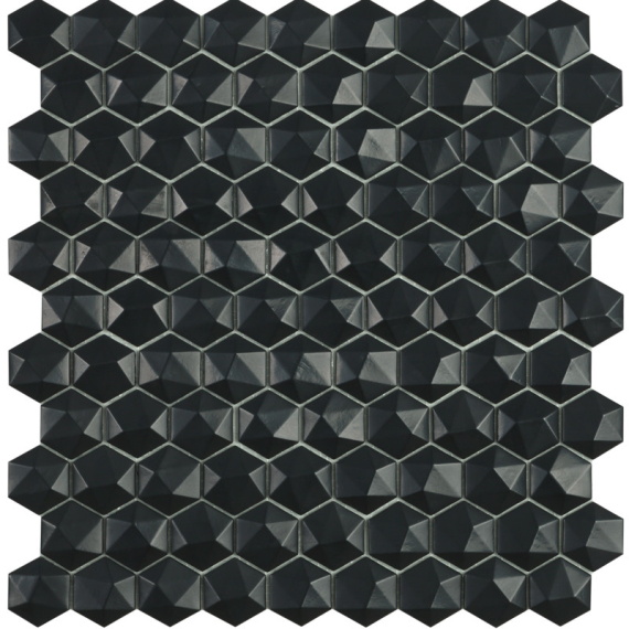 Мозаика Hex Nordic № 903 Черный (на сетке) С0002970