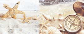 Плитка Декор Caliza Beige Mare 1 20.1x50.5