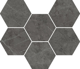 Керамогранит Italon 620110000050 Charme Evo Antracite Mosaico Hexagon 25x29