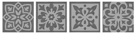 Керамогранит Italon 600090000324 Вставка Charme Evo Tozzetto Lady SILVER 7,2x7,2