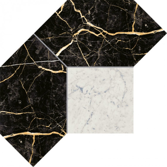 Керамогранит Italon 620110000085 Charme Extra Laurent Mosaico Polygon Lux 28,5x21