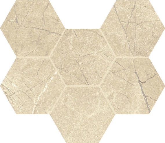 Керамогранит Italon 620110000066 Charme Extra Arcadia Mosaico Hexagon 25x29