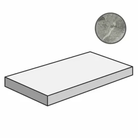 Ступени Italon 620070000983 Charme Extra Silver Scalino Angolare Dx 33x60
