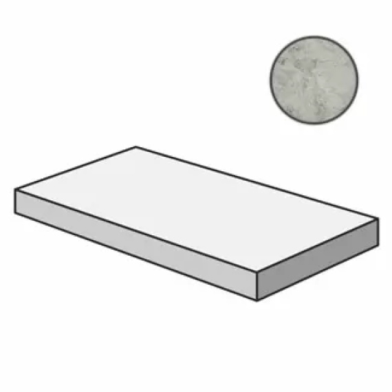 Ступени Italon 620070000989 Charme Extra Silver Scalino Angolare Sx 33x60