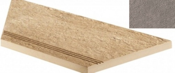 Ступени 620040000054 Cliff Grigio Gradino Lineare Angolo Sx 30x60