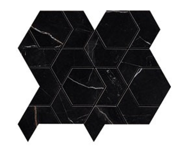 Мозаика Atlas Concorde Italy AOV1 Marvel Black Atlantis HEX 25,4x29,6