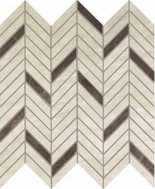 Мозаика Atlas Concorde Italy AEPT Marvel Imperial White Mosaico Twill Lappato 30x31