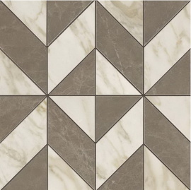 Мозаика Atlas Concorde Italy AEPU Marvel Gris-Calacatta Mosaico Cubes Lappato 36.5x36.5
