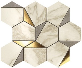 Плитка Atlas Concorde Italy 9EHG Marvel Gold Hex Gris-Calacatta 25.1x29