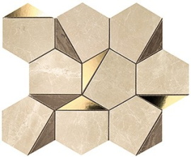 Плитка Atlas Concorde Italy 9EHS Marvel Gold Hex Sable-Brown 25.1x29