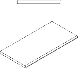 Керамогранит Italon 620090000201 WHITE BORDO ROUND 30x60