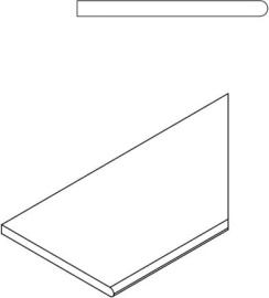 Керамогранит Italon 620090000202 WHITE BORDO ROUND DX 30x60