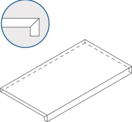 Ступени Italon 620070000694 White X2 SCALINO FRONTALE 30x60