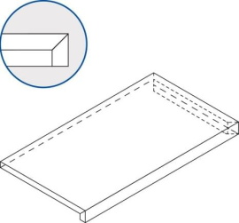 Ступени Italon 620070000695 White X2 SCALINO ANGOLARE DX 30x60