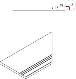 Керамогранит Italon 620090000284 Contempora X2 PURE BORDO GRIP DX 30x60