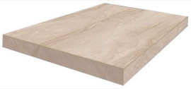Ступени ColiseumGres 620070000971 Venezia Ступень угловая левая белый 33х45