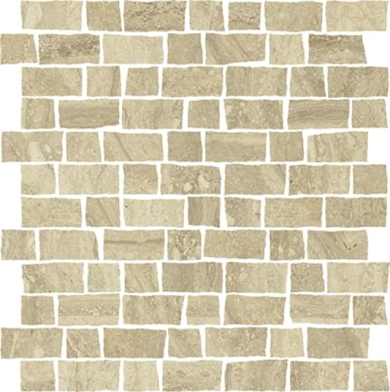 Italon 620110000145 Charme Advance Travertino Romano Mosaico Raw 30x30