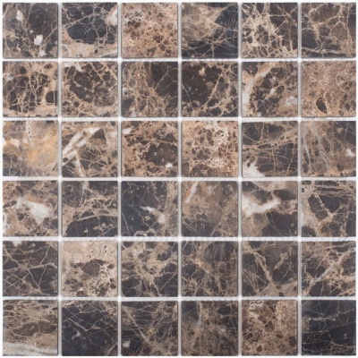 Мозаика 48X48 Dark Emperador Matt (JMST071) 305X305X8, натур. мрамор С0003826