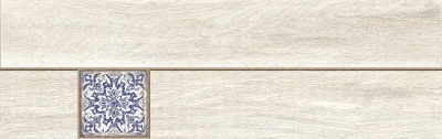 Керамогранит Cersanit C-OW4M053D Ornamentwood декорированный белый 18,5x59,8