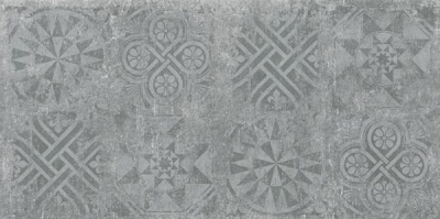 Керамогранит Idalgo Granite Stone Cement Темно-Серый SR Декор 59.9x120