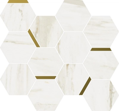 Italon 620110000222 Stellaris Carrara Ivory Mosaico Chic 28.3x32.8