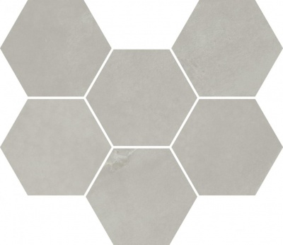 Мозаика 620110000188 Italon Continuum Silver Mosaico Hexagon 25x29