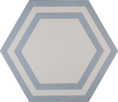 Плитка PAVIMENTO Hexagono Deco Azure 20x23