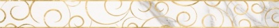 Плитка Lasselsberger 1506-0154 Миланезе дизайн Бордюр Флорал каррара 6х60