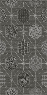 Плитка Декор Devore Gris Geometria 31.5x63