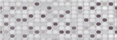 Керамическая плитка ELETTO Malwiya 700х242 декор Grey Geometria ректификат 586942001